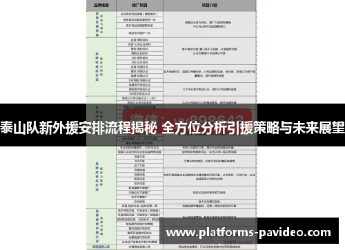 泰山队新外援安排流程揭秘 全方位分析引援策略与未来展望
