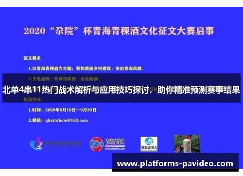 北单4串11热门战术解析与应用技巧探讨，助你精准预测赛事结果