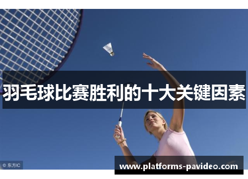 羽毛球比赛胜利的十大关键因素