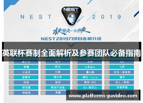 英联杯赛制全面解析及参赛团队必备指南